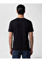 Black V-Neck Combed Cotton Men's T-Shirt - 5