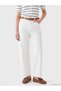 Lcw jeans white waist belted wideleg women's jean pants - 2