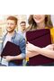 Laptop Sleeve Case 14 inch, Durable Carrying Bag Shockproof Protective Case Cover, Handbags Briefcase Laptop Bag Compatible with 14" MacBook Air/Pro HP Asus Lenovo Notebook Computer, Wine Red - 6