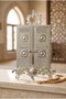 Decorative Stone Metal Quran Stand and Box 15X20 cm - 3