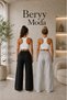 2 Pack Black Gray Navy Blue Women's Loose Fit Sweatpants - 2