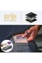 محفظة جلدية نحيفة بجيب أمامي، تصميم بسيط، حماية من تقنية RFID، حجم متوسط - 4