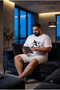 Men's White Basketball Comfortable Fit Tshirt - 5