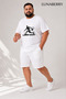 Men's White Basketball Comfortable Fit Tshirt - 3