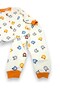 Baby Boy Teddy Bear Printed 100% Cotton 1-2-3 Years Old Snap Fastener Top and Bottom Seasonal Pajama Set - 6