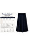 Hesna Women's Neşe Large Size 8-Piece Sandy Skirt, Stone Detailed, Unlined, Elastic Waist, Comfortable Cut, Summer Wear - 2