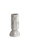 New In Mirabella Polyresin Candle Holder 8X8X16 cm -Grey - 2