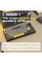 لوحة مفاتيح ميكانيكية لاسلكية ATTACK SHARK ajazz AK820 Pro قابلة للتبديل السريع مع شاشة TFT وأزرار بإضاءة RGB خلفية - 6