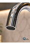 Trendy Bathroom Sink Faucet with On/Off Feature, Brass Material, Hot and Cold Water Inlet - 4