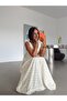 V-Neck Lace Detailed Floral Dress - Yellow - 3