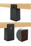 4-Pack Heavy Duty Furniture Riser - 10cm Height Black - for Square or Straight Furniture Legs up to 38mm Wide - 3