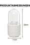Two-piece rotating cosmetic storage box set, with lid and brush holder, 360° rotation, white (makeup brushes not included). - 4
