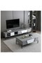 A set of 4 black metal furniture legs, 15 cm long, with a silent, non-slip base to protect the floor. - 3