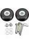 Four-piece luggage wheel set, heavy-duty 50mm silent rubber luggage wheel, universal replacement swivel wheels. - 2