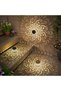 4 - pc Large Solar Fence Lights, Metal Solar Outdoor Wall, Deck, and Step Lights, Mandala Theme Waterproof Fence Lights, for Garden Columns,... - 4