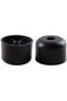 Black, 12-piece set of plastic furniture legs, 25 mm high, round sofa furniture legs.