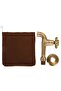 Wall-mounted faucet, retro brass extended single cold water faucet, suitable for bathrooms, laundry rooms, kitchen sinks, mop sinks. - 4