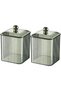 Transparent cotton pad storage box, cotton pad box with lid, cosmetic storage box, cotton swab holder, for bathroom, toilet, bedroom (green, 2-pack)