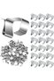 120-piece set of roof light hooks, outdoor string light clips, metal roof light hooks