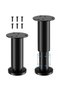Adjustable stainless steel furniture legs – height adjustable from 12 to 18 cm – set of 4 with 16 screws – suitable for uneven surfaces.