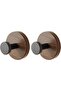 10-pack shower suction cup hooks, detachable towel hooks, suitable for bathroom windows, glass doors and walls (brown)