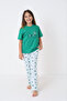 Girl's Short Sleeve Cotton Pajama Set