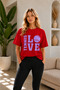 Unisex Oversize Tennis Printed T-Shirt 100% Cotton Tennis Themed Comfortable Fit Short Sleeve T-Shirt