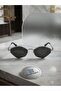 Modern New Season Sunglasses with Geometric Frame Luxury Glasses with Gold Frame Detail - 2