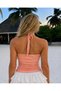 Women's Multi-Wearable Halter Neck Blouse with Buckle Detail - 3