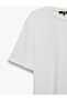 Short Sleeve Crew Neck Basic Oversized T-Shirt - 7