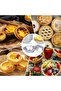 12 aluminum baking molds for making muffins, cakes, and puddings - reusable and non-stick. - 3