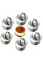 Cake mold - Stainless steel - Pastry ring - 8cm - Pack of 6 - Dishwasher safe