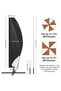Oxford cloth parasol cover, waterproof and UV resistant, suitable for gardens, beaches and balconies, black - 265cm (50x70x40cm) (canopy included) - 3