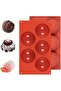 Silicone baking molds for making chocolates, cakes, jellies, and puddings, 2-pack, 8cm diameter, Hemispherical, Baking and decorating
