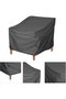 Garden Furniture Chair Cover - Outdoor Protective Cover - Protect Furniture - Full Coverage - 80x85x915cm - Black - 4