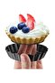 4-inch mini tart molds with removable base, non-stick coating, and lace edging; round, 6 pieces per pack - 2