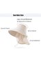 Women Sun Hat with Neck Protection UV50+ Wide Brim Back Opening Foldable for Beach Hiking Fishing Size 55-60cm Lightweight Beige - 5