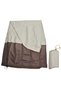 Garden fountain cover, silver-coated Oxford cloth, waterproof, outdoor patio cover, beige and brown (awning included).