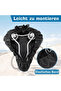 Three-piece elastic protective cover set - outdoor waterproof bicycle seat cover - black - 5