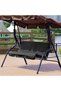 Outdoor swing chair cushion, three - seater cushion, waterproof replacement seat cover, swivel patio swing chair, outdoor protective cover, for... - 2
