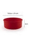 2-Pack 20.3cm Round Silicone Bread & Cake Molds, Non-Stick Reusable Food-Grade Baking Pans (Dark Red) - 2