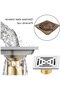 Square Stainless Steel Floor Drain 100 x 100 mm - Removable Drain for Bathroom and Toilet - 5