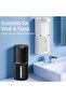 380ml Black Automatic Sensor Soap Dispenser, Wall-Mounted Rechargeable Electric Liquid Dispenser with 4 Adjustable Speeds - 5