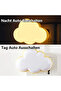2-Pack Plug-in Cloud-Shaped LED Night Lights with Light Sensor-Warm White - 5