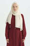 Cotton Naia Blend Natural Shawl - White