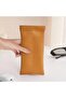 Soft leather eyeglass case, squeeze-top portable sunglasses case, PU eyeglass pouch suitable for men and women. - 5