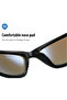 Wrap-around polarized reading sunglasses, suitable for men's driving, running, and sports. Square design, unisex. - 5