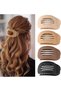 4 pieces hairpins for women, French hairpins for women, flat secure grip, inner teeth, hair claws, strong grip, side hair clips