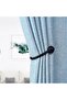 4-piece set Wall-Mounted Curtain Hooks - Black Curtain Hooks - Silk Curtain Hooks - Curtain Tiebacks - Black Curtain Tieback Hooks - 4