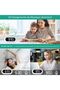 Digital alarm clock, LED alarm clock, with night light, snooze function, adjustable brightness, and daytime mode (white). - 3